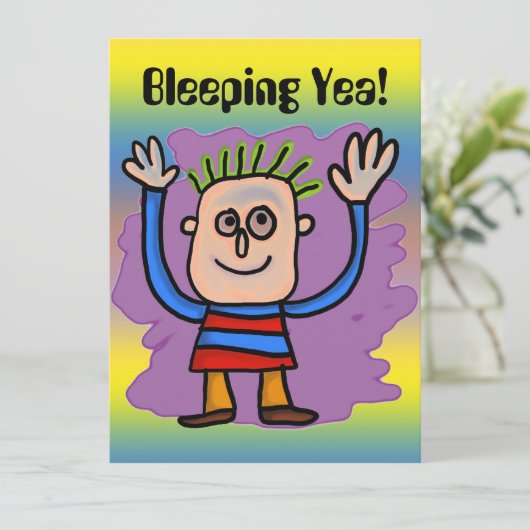 Ja bleichend! (Stehend Vorderseite)