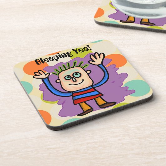 Ja bleichend! getränkeuntersetzer (Linke Seite)