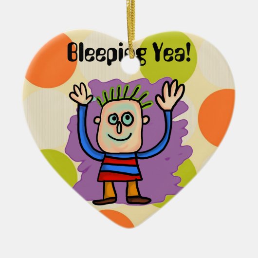 Ja bleichend! keramikornament (Vorne)