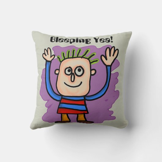 Ja bleichend! Kissen (Rückseite)