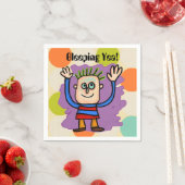Ja bleichend! Paper Napkin Serviette (Beispiel)