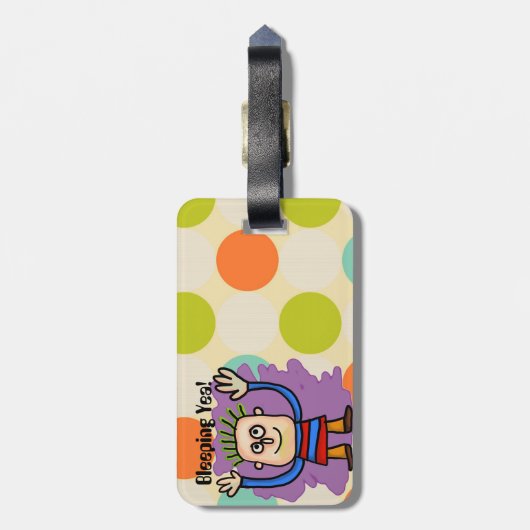 Ja bleichend! Tag Gepäckanhänger (Rückseite vertikal)