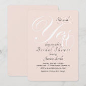 Ja Bridal Dusche Einladung (Vorne/Hinten)