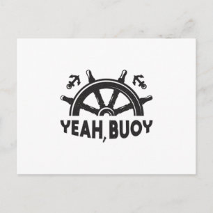 Ja Buoy Boat Sailing Segelschiff Schiff Sea Postkarte