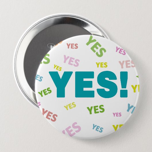 JA! Button-Zurück Knöpfe Button (Vorne & Hinten)