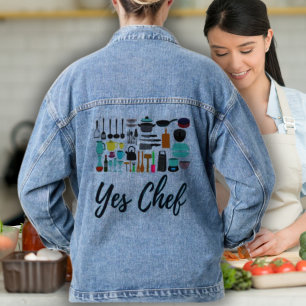 Ja Chef Blaues Denim-Jeans-Jackett Jeansjacke