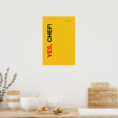 JA, CHEF! – Lustiges Küchenposter Poster (Küche)
