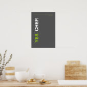 JA, CHEF! – Lustiges Küchenposter Poster (Küche)