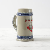 ja Cie kocham Eagle Heart Bierglas (Vorderseite Links)
