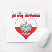ja Cie kocham Eagle Heart Mousepad (Mit Mouse)