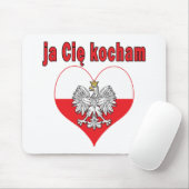 ja Cie kocham Eagle Heart Mousepad (Mit Mouse)