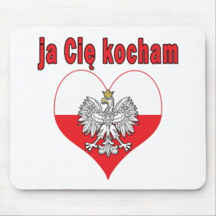 ja Cie kocham Eagle Heart Mousepad