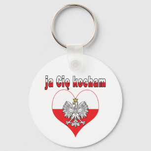 ja Cie kocham Eagle Heart Schlüsselanhänger