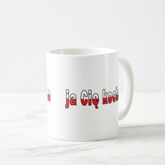 ja Cie kocham - I Liebe You Kaffeetasse (VorderseiteRechts)