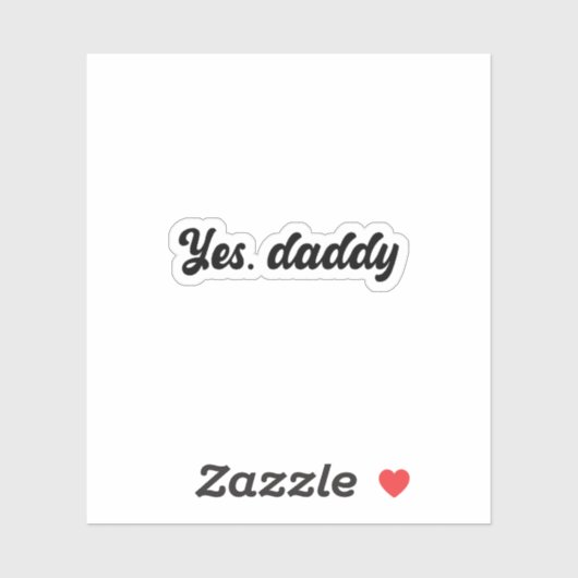Ja, Daddy Vinyl Holographic Sticker (Blatt)