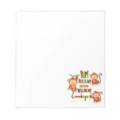 Ja! Das ist mein Zirkus, das sind meine drei Affen Notizblock (Vorderseite)