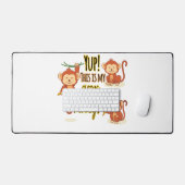 Ja! Das ist mein Zirkus, das sind meine drei Affen Schreibtischunterlage (Tastatur & Maus)