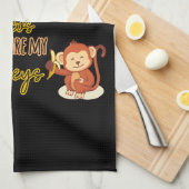 Ja! Das ist mein Zirkus, das sind meine vier Affen Geschirrtuch (Viertel Falte)