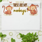 Ja! Das ist mein Zirkus, das sind meine vier Affen Geschirrtuch (Gefaltet)