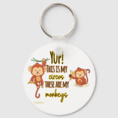 Ja! Das ist mein Zirkus, das sind meine zwei Affen Schlüsselanhänger (Rückseite)