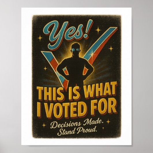 JA! Das ist, wofür ich gestimmt habe - digital ode Poster (Vorne)