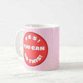 Ja, das kannst du machen! kaffeetasse (Vorderseite Links)