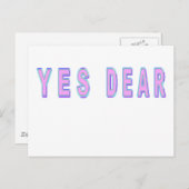 JA DEAR POSTKARTE (Vorne/Hinten)