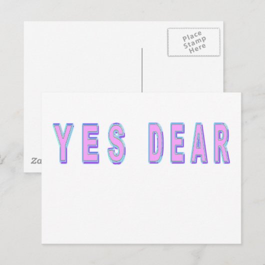 JA DEAR POSTKARTE (Vorne/Hinten)