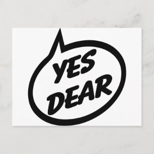 Ja Dear Postkarte