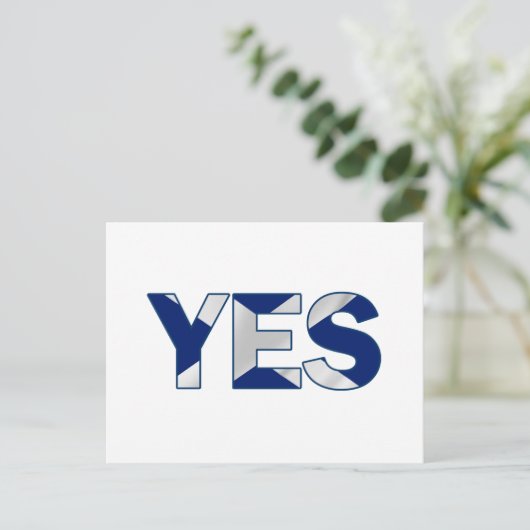 Ja Design Postkarte (Stehend Vorderseite)