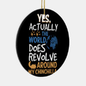 Ja, die Welt dreht sich um China Keramik Ornament (Rechts)