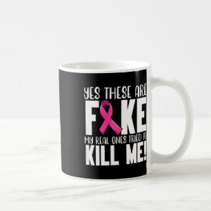 Ja, dies sind Fake Brustkrebs-Bewusstsein Monat P Kaffeetasse