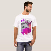 Ja, du bist im typografischen T-Shirt (Vorne ganz)