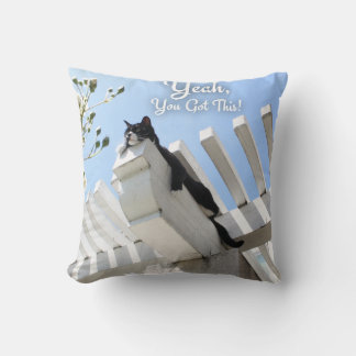 Ja, du hast diesen Cat ermutigend Slogan Got Kissen