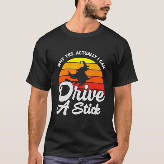 Ja, eigentlich kann ich ein Stift Halloween Retro T-Shirt (Vorderseite)