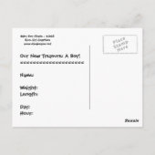 Ja! Ein Junge! Postkarte (Rückseite)