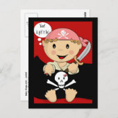 Ja! Ein Mädchen! Postkarte (Vorne/Hinten)