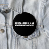 JA EIN REPUBLIKANER. SCHÜTZEN SIE DIE ERDE. BUTTON (Beispiel)