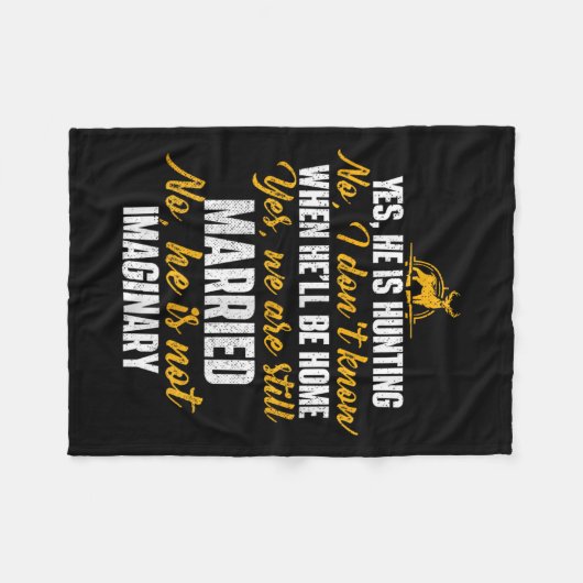 Ja, er jagt nein, er ist nicht vorstellbar - Jäger Fleecedecke (Vorderseite (Horizontal))