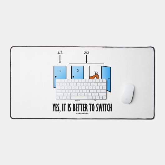 Ja, es ist besser, drei Türen pro Ziege zu wechsel Schreibtischunterlage (Tastatur & Maus)