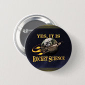 Ja, es ist ein Raketenwissenschaft-Button Button (Vorne & Hinten)