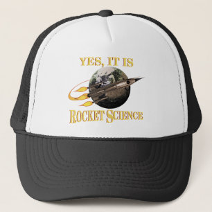 Ja, es ist ein "Rocket Science Hat" Truckerkappe
