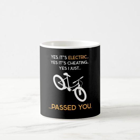 Ja, es ist Electric E Bike Biker Kaffeetasse (Mittel)