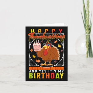 Ja, es ist mein Geburtstag Türkei Herbst Kostüm Karte