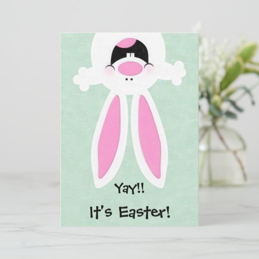 Ja!Es ist Ostern!Einladung zur Ostereijagd Einladung (Stehend Vorderseite)