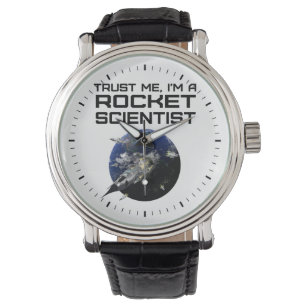 Ja, es ist Rocket Science Funny Aerospace Armbanduhr