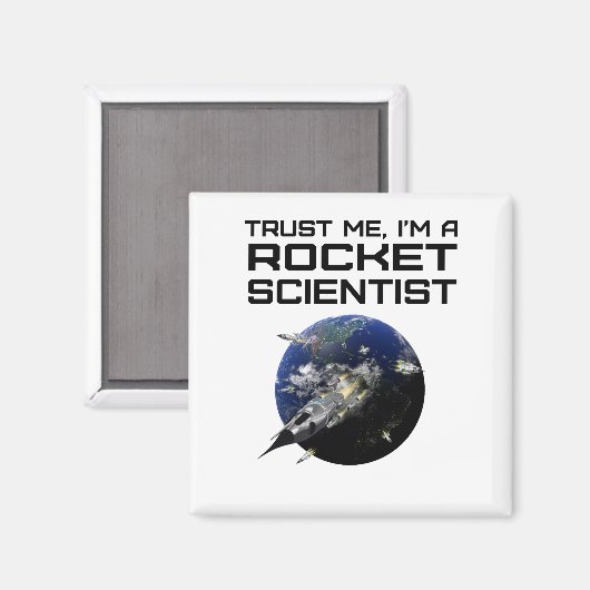 Ja, es ist Rocket Science Funny Aerospace Magnet (Vorderseite/Rückseite)