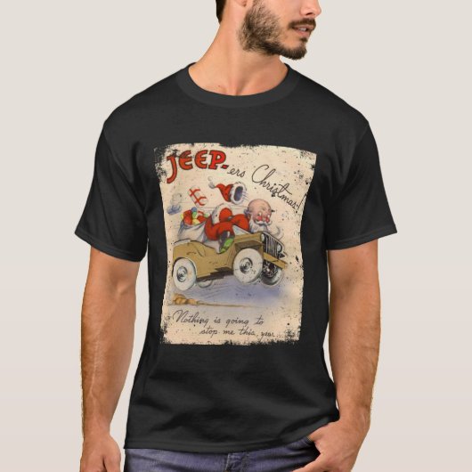 Ja, es wird ein Willys Christmas WW2 Retro Poster T-Shirt (Vorderseite)