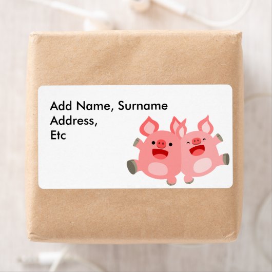 JA! Etikett für den Versand von niedlichen Cartoon (Insitu)