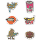 Ja Eye Can Banana Rocket Monkey London Bus Pack Aufkleber (Vorderseite)